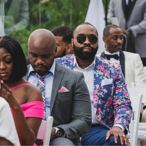 Men’s Floral Blazer - Picture 2 of 5